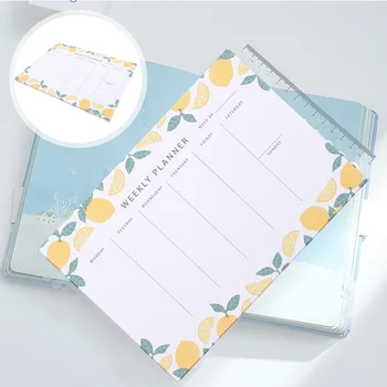 Planificator Săptămânal Planificare Notepad Pentru A Face Lista De Calendare De Birou Program De Mini-Notebook-Uri De Hârtie