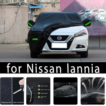 Pentru Nissan lannia în aer liber Protecție Completă Masina Acoperă stratul de Zăpadă Parasolar rezistent la apa Praf de Exterior accesorii Auto
