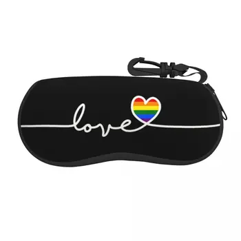 LGBT Ochelari Ochelari de Caz Femei Bărbați Moale Lesbiene Lgbt Pride Bisexual Curcubeu ochelari de Soare de Protecție Cutie