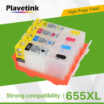 Plavetink 4 Culori pentru HP 655 XL hp655 Refill Imprimante Cartușe de Cerneală HP Deskjet 3525 5525 4615 4625 4525 6520 6525 Printer
