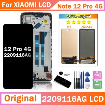 Super Amoled pentru Xiaomi Redmi Nota 12 Pro 4G Display Lcd Touch Screen Digitizer Asamblare Note12Pro 4G 2209116AG 2209116AG