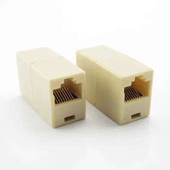 Universal Plastic Conector de sex Feminin la femei Cuplaj Pentru Extensie de Bandă largă Rețea Ethernet LAN prin Cablu de Tamplarie Extender Plug
