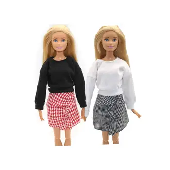 Noi 30cm 1/6 Papusa Pulover Top Carouri fusta de zi cu Zi Purta Haine pentru Barbie papusa Accesorii