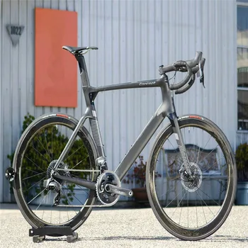 2023 DISC Disc Concept BOB de Carbon Drum Bicicletă Complet Negru, cu R7020 groupset 50mm osii montate pe ghidon