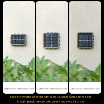 DUS Solar Gard Lumina IP65 rezistent la apa Grădină Decorativ, Lampa Dura Până La 8H Gradina de Perete de Lumină Terasă la fața Locului Lumina Gradina Decor