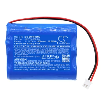 Medicale Baterie Pentru Szosen JHOTA-990-PAI 00-900 Li-ion 11.10 V 2600mAh 3400mAh Albastru