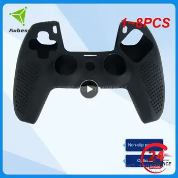1~8PCS Împânzit Edition Anti-Alunecare Protectie a Pielii pentru 5 PS5 Controler Silicon Caz Thumb Grips pentru Dualsense Moale