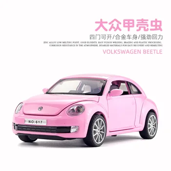 1:32 Volkswagen Beetle Aliaj Metalic Model De Masina Turnat Sub Presiune Simulare Vehicule De Jucărie Model De Masina De Sunet De Colectare A Luminii Copii Jucărie Cadou
