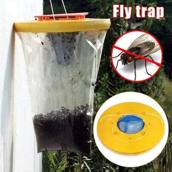 1-5Pcs în aer liber Fly Trap Grădină Agățat Fly Catcher Non-toxice Zbura Atrage Sac Dăunătorilor Capcana cu Momeala pentru a Elimina Insecte Artefact