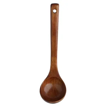 Spatula de lemn pentru Gătit Non-stick Umed-Rezistență Lemn de Vase pentru Preparare Gratar de Amestecare Amestecand