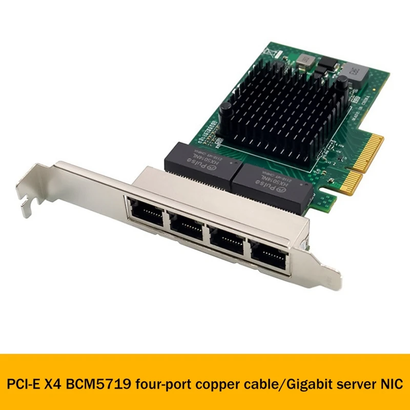 Card de Rețea Ethernet BCM5719 4 Porturi RJ45 Gigabit Ethernet Server Adapter PCI-E placa de Retea Adaptor