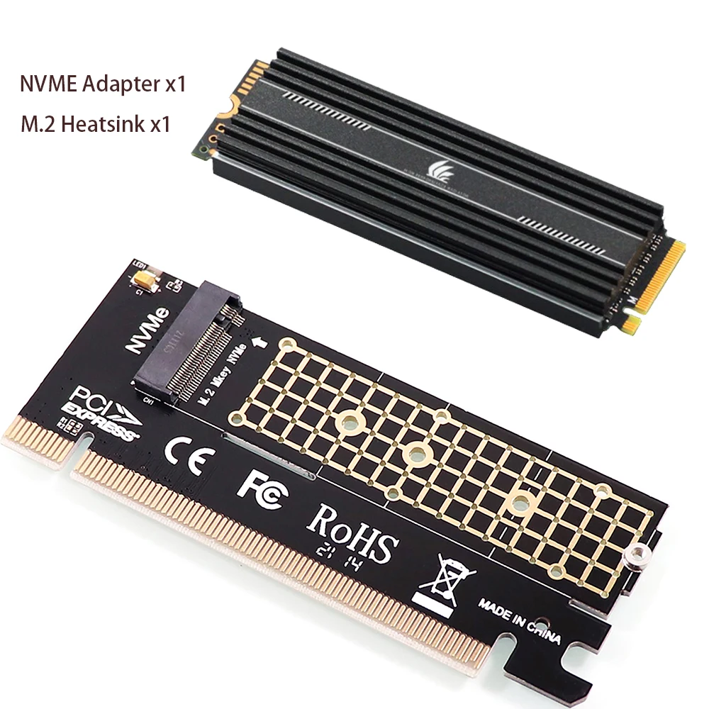 M. 2 NVME Să PCIe 4.0 3.0 SSD Adaptor M2 64Gbps PCIe 4.0 X4 Card de Expansiune PCI-E GEN4 GEN3 Viteză maximă, cu Radiator de Aluminiu