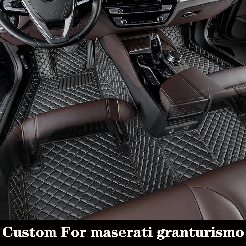 Masina Personalizat Podea Mat Pentru Maserati Granturismo 2007 2008 2009 2010 2011 Non-Alunecare De Piele Pad Covor De Lux Accesorii Auto