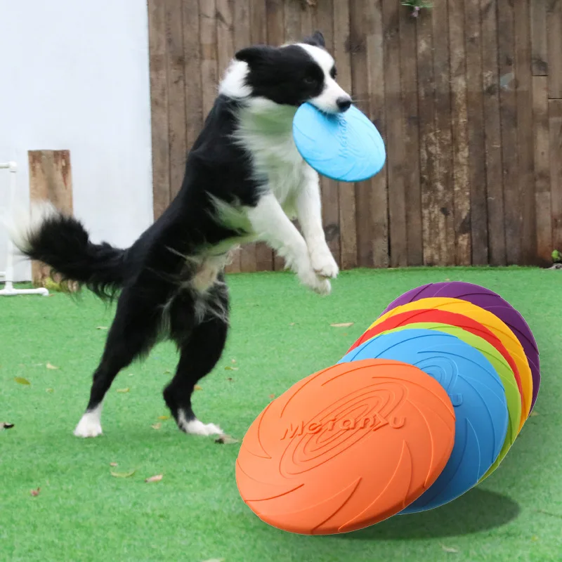 OUZEY Musca Siliconic Rezistent la Frisbee Jucării Pentru Câini Multifuncțional Pet Puppy Training Jucării Flying Disc Interactiv Joc animale de Companie Suppl