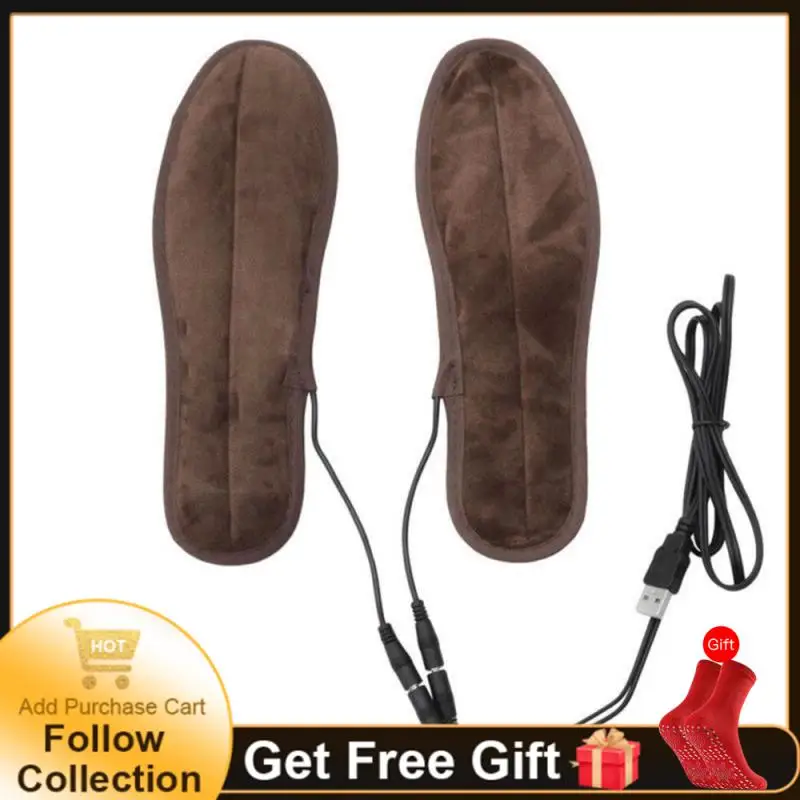 Tălpi interioare încălzite Iarna Insertii de Pantofi USB Încărcat Electric Branțuri Pentru Pantofi Cizme Ține de Cald Cu Blana Jos Tampoane Pantofi Tălpi interioare Încălzite